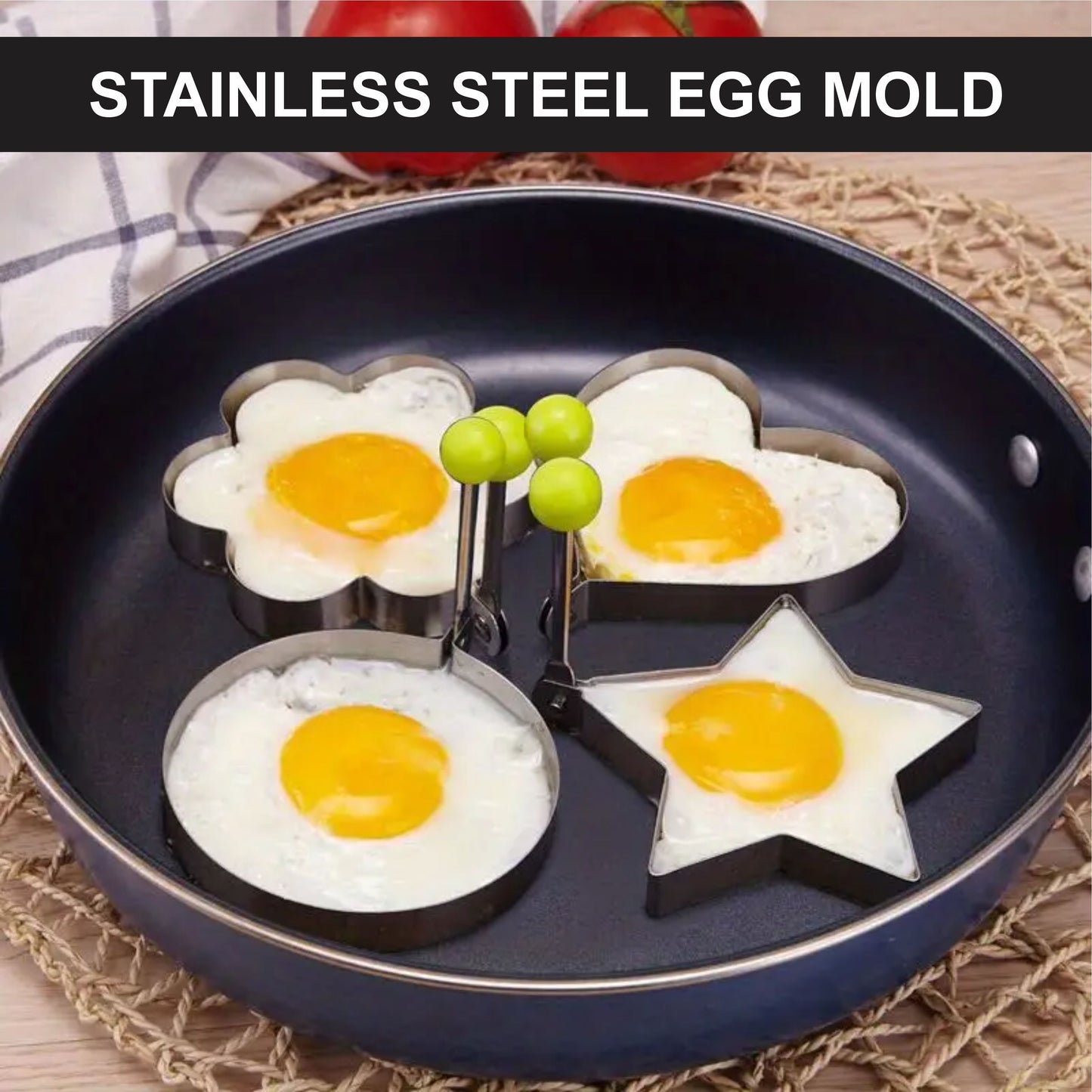 4pcs Egg Mold