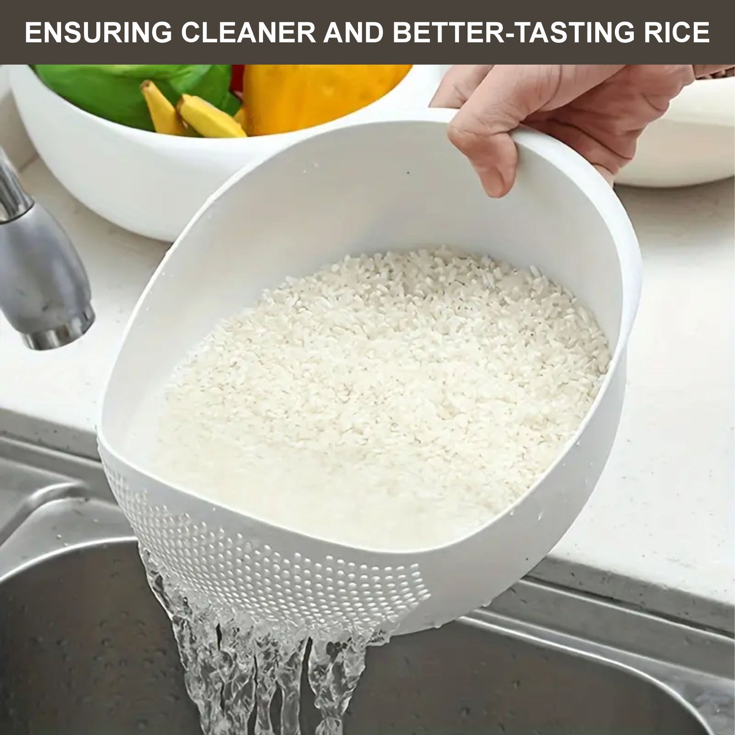 Rice & Fruit Washing Basket